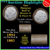 ***Auction Highlight*** Mixed Morgan & Peace roll ends 1883 & 1894, Better than average circ (fc)