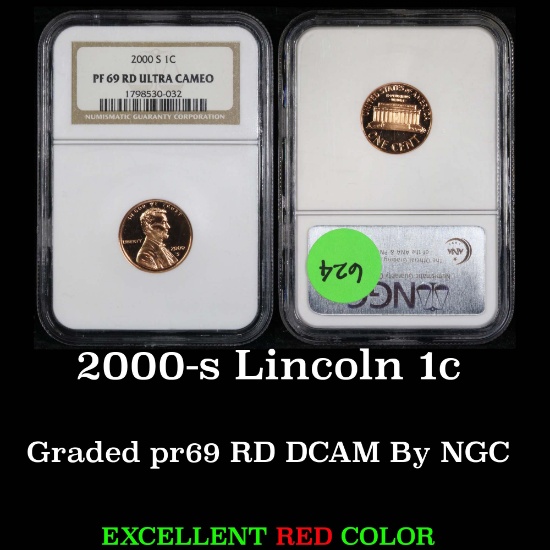 NGC 1999-p Delaware Lincoln Cent 1c Graded pr69 DCAM by NGC