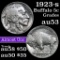 1923-p Buffalo Nickel 5c Grades Select AU