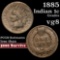 1885 Indian Cent 1c Grades vg, very good
