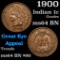 1900 Indian Cent 1c Grades Choice Unc BN
