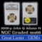 NGC 2008-p John Quincy Adams Sixth President Presidential Dollar $1 Graded ms66 by NGC