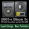PCGS 2005-s Bison Jefferson Nickel 5c Graded pr69 DCAM by PCGS