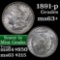 1891-p Morgan Dollar $1 Grades Select+ Unc (fc)