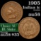 1905 Indian Cent 1c Grades Choice AU/BU Slider