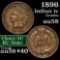1896 Indian Cent 1c Grades Choice AU/BU Slider