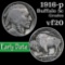 1916-p Buffalo Nickel 5c Grades vf, very fine
