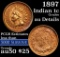 1897 Indian Cent 1c Grades AU Details