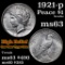 1921-p Peace Dollar $1 Grades Select Unc (fc)
