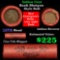 Indian Head Penny 1c Shotgun Roll, 1872 on one end, reverse on the other (fc)