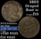 1803 Sm date, Lg fraction Draped Bust Large Cent 1c Grades f+ (fc)