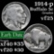 1914-p Buffalo Nickel 5c Grades vf+