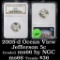 NGC 2005-d Ocean View Jefferson Nickel 5c Graded ms66 By NGC
