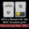 NGC 1975-s Roosevelt Dime 10c Graded pr67 by NGC