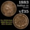 1883 Indian Cent 1c Grades vf++