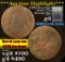 ***Auction Highlight*** 1795 Plain Edge, Liberty Cap S-76b Flowing Hair large cent 1c Graded g+ by U