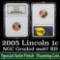 NGC 2005-p SMS Lincoln Cent 1c Graded ms67 RD by NGC
