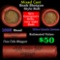 Lincoln Wheat cents 1c original shotgun roll, 1914-s on one end, 1895 Indian other end