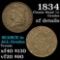 1834 Classic Head half cent 1/2c Grades xf details