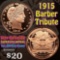 1915 Barber Tribute 1 oz .999 Copper Round