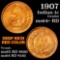 1907 Indian Cent 1c Grades Choice+ Unc RD (fc)