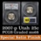 PCGS 2007-p SMS Utah Washington Quarter 25c Graded ms68 by PCGS