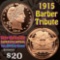1915 Barber Tribute 1 oz .999 Copper Round