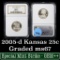 NGC 2005-d Special Mint Set Kansas Washington Quarter 25c Graded GEM++ By NGC
