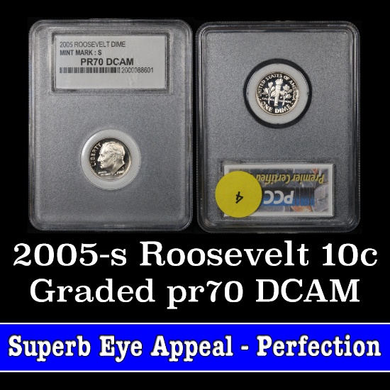 2005-s Roosevelt Dime 10c Graded pr70 dcam by PCC