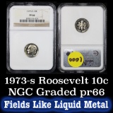 NGC 1973-s Roosevelt Dime 10c Graded pr66 by NGC