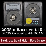 PCGS 2005-s Roosevelt Dime 10c Graded pr69 DCAM by PCGS