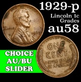 1929-p Lincoln Cent 1c Grades Choice AU/BU Slider