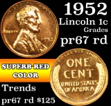 1952 Lincoln Cent 1c Grades Gem++ Proof Red