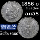 1886-o Morgan Dollar $1 Grades Choice AU/BU Slider (fc)