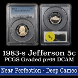 PCGS 1983-s Jefferson Nickel 5c Graded pr69 DCAM by PCGS