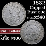 1832 Capped Bust Half Dollar 50c Grades xf (fc)