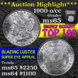 ***Auction Highlight*** 1900-o/cc Top 100 Morgan Dollar $1 Graded GEM Unc by USCG (fc)