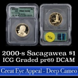 2000-s Sacagawea Dollar 1 Graded pr69 DCAM by ICG