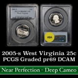 PCGS 2005-s West Virginia Washington Quarter 25c Graded pr69 DCAM by PCGS