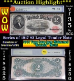 **Auction Highlight** Series 1917 $2 Legal Tender Note, Sigs Speelman/White Graded vf35 by SCG (fc)