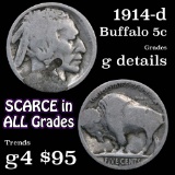 1914-d Buffalo Nickel 5c Grades g details