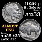 1926-p Buffalo Nickel 5c Grades Select AU