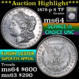 ***Auction Highlight*** 1878-p 8tf Morgan Dollar $1 Graded Choice Unc by USCG (fc)