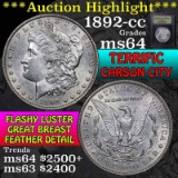 ***Auction Highlight*** 1892-cc Morgan Dollar $1 Graded Choice Unc by USCG (fc)