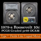 PCGS 1979-s Ty2 Roosevelt Dime 10c Graded pr69 DCAM by PCGS