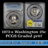 PCGS 1972-s Washington Quarter 25c Graded pr67 by PCGS