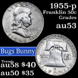 1955-p Bugs Bunny Franklin Half Dollar 50c Grades Select AU