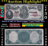 **Auction Highlight** Series 1907 $5 