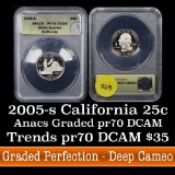 ANACS 2005-s California Washington Quarter 25c Graded pr70 DCAM by ANACS