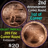 2nd Ammendment 1 oz .999 Copper Round